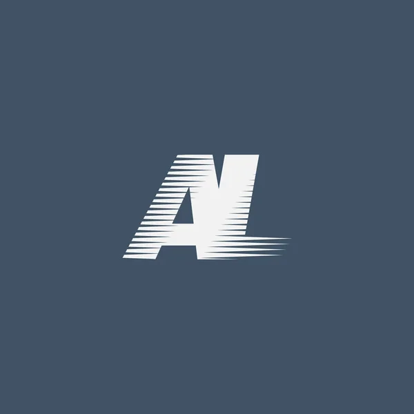 AL Lettres Logo de l'entreprise — Image vectorielle