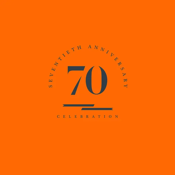 Logotipo aniversario 70 números — Archivo Imágenes Vectoriales