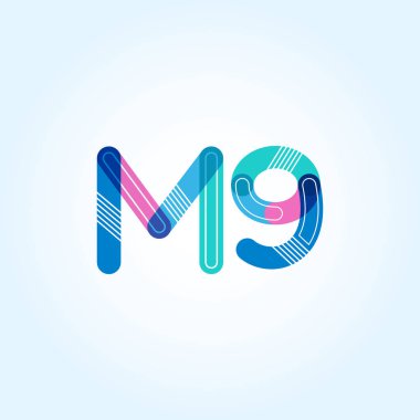 harf ve rakam M9 logosu