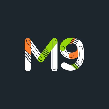 harf ve rakam M9 logosu