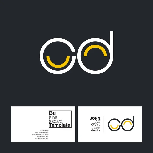 Lettre ronde logo Cd — Image vectorielle