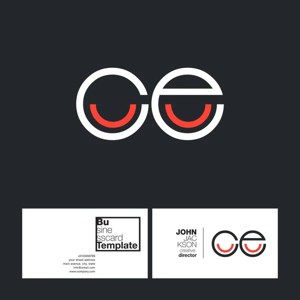 Круглые буквы логотипа Ce — стоковый вектор