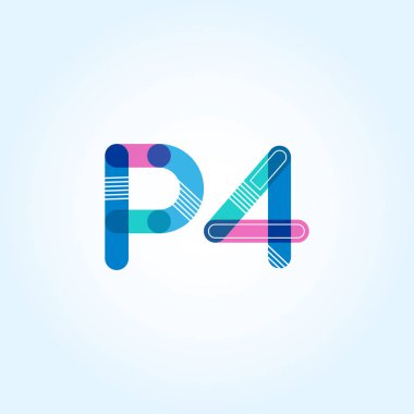harf ve rakam P4 logosu