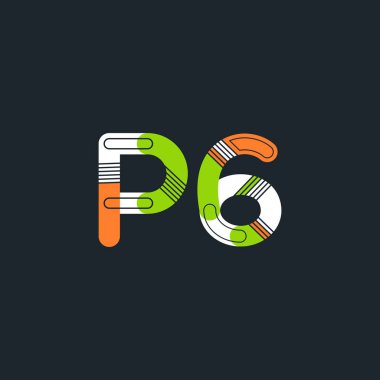 harf ve rakam P6 logosu
