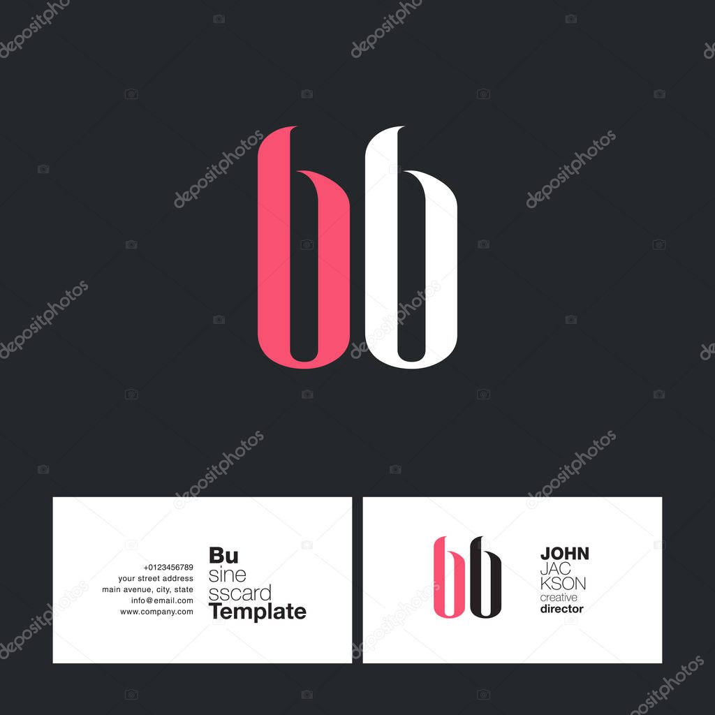 BB Letters Logo Business Card