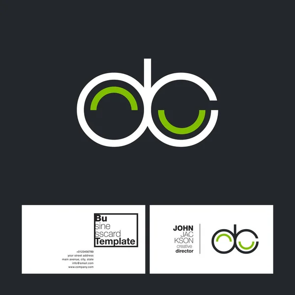 Ronde brief logo Dc — Stockvector