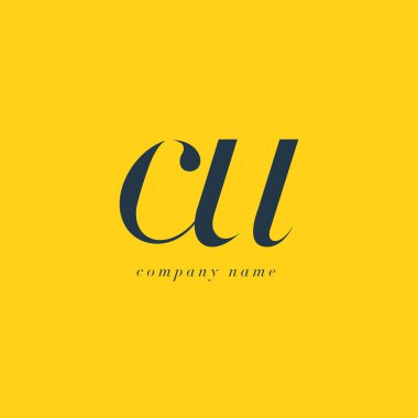 Cu harf Logo şablonu