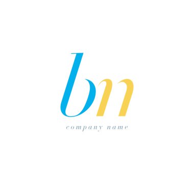 Bn harf Logo şablonu