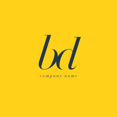 BD harf Logo şablonu