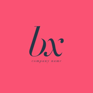 BX harf Logo şablonu