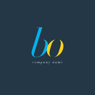 Bo harf Logo şablonu