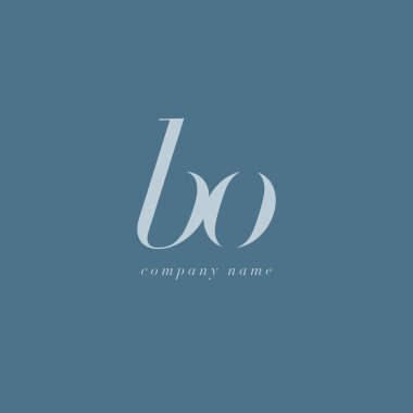 Bo harf Logo şablonu