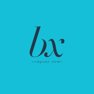 BX harf Logo şablonu