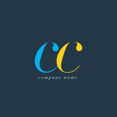 CC harf Logo şablonu