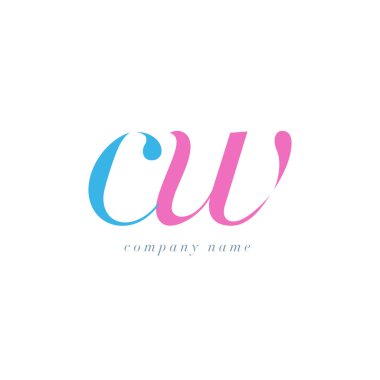 CW harf Logo şablonu
