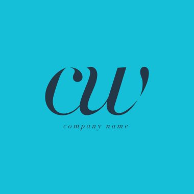 CW harf Logo şablonu