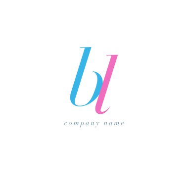 BL harf Logo şablonu