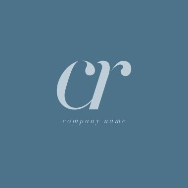 CR harf Logo şablonu