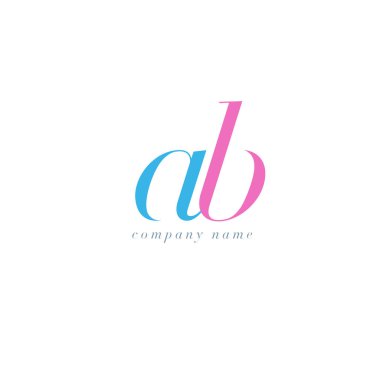 AB harf Logo şablonu