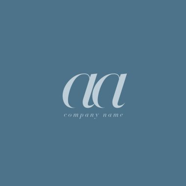 AA harf Logo şablonu