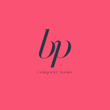 BP harf Logo şablonu