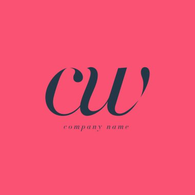 CW harf Logo şablonu