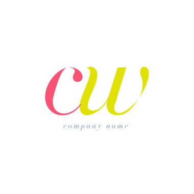 CW harf Logo şablonu