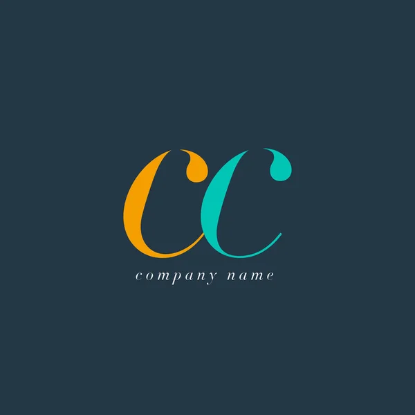 Шаблон логотипа CC Letters — стоковый вектор