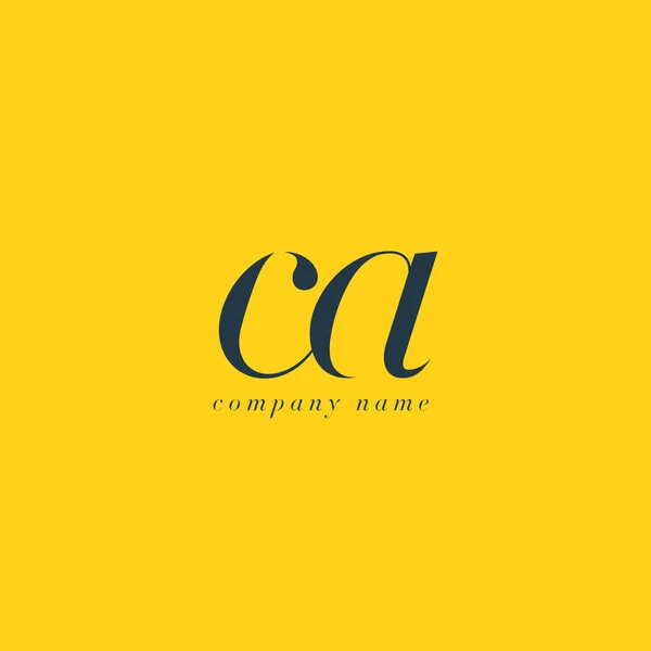 Szablon Logo liter CA — Wektor stockowy