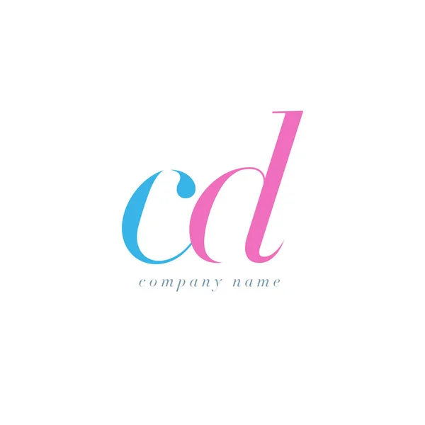 Шаблон логотипа CD Letters — стоковый вектор