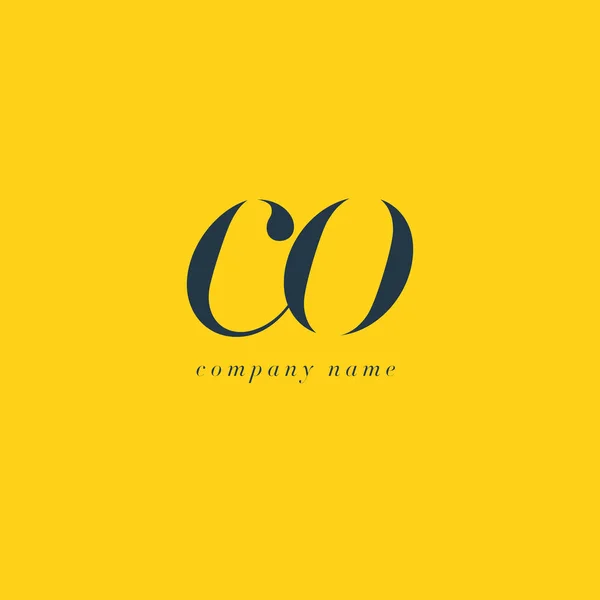 Шаблон логотипу літер CO — стоковий вектор