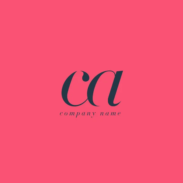 Plantilla de logotipo de CA Letters — Archivo Imágenes Vectoriales