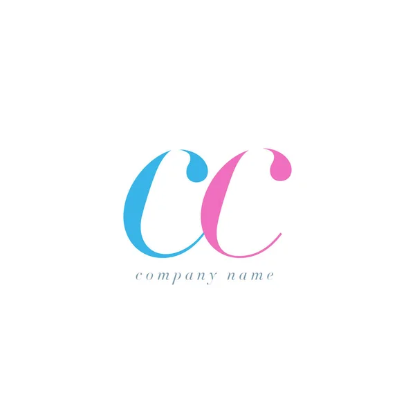 CC Lettres Modèle de logo — Image vectorielle