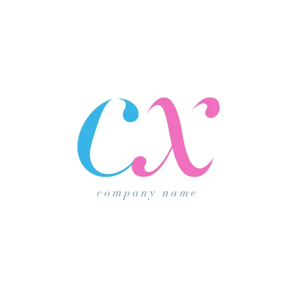 Plantilla del logotipo de CX Letters — Archivo Imágenes Vectoriales
