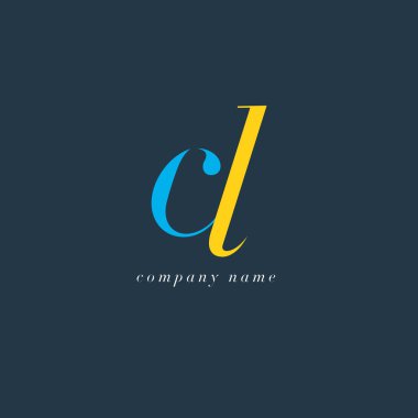 CL harf Logo şablonu