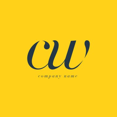 CW harf Logo şablonu