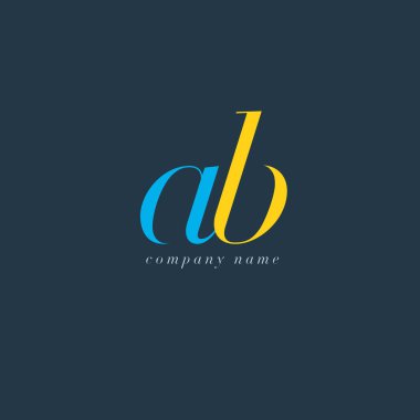 AB harf Logo şablonu