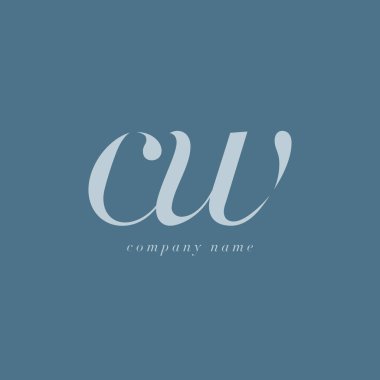 CW harf Logo şablonu