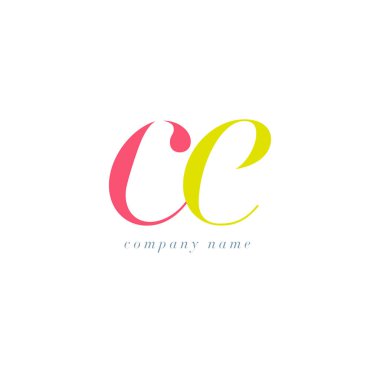 CE harf Logo şablonu