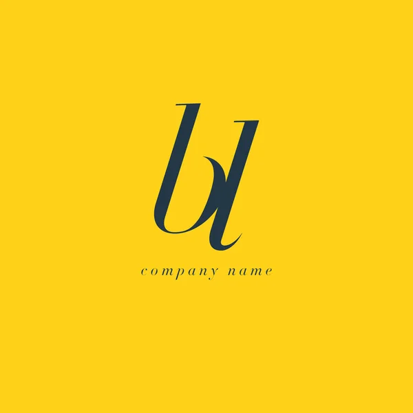 BL Letras Logo plantilla — Vector de stock