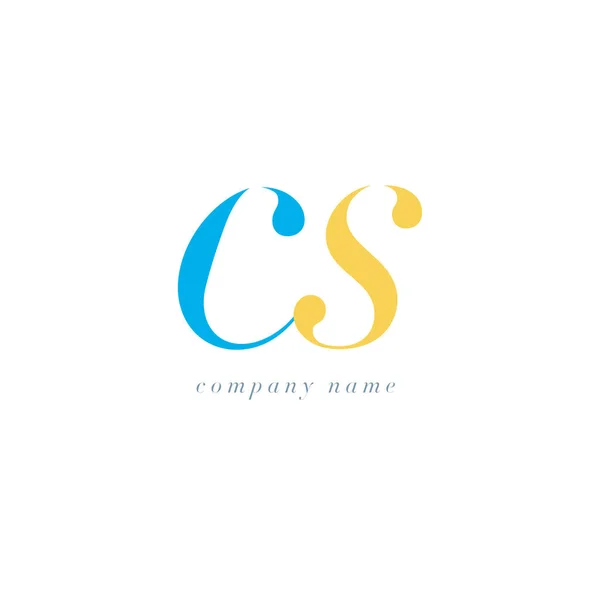 Λογότυπο CS γράμματα πρότυπο — Διανυσματικό Αρχείο