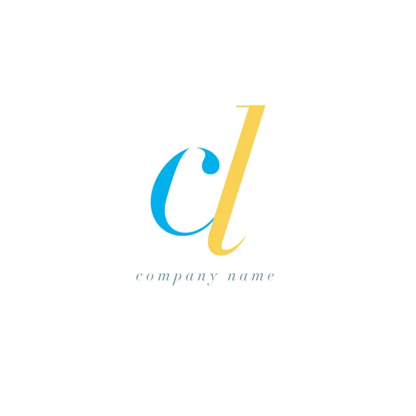Шаблон логотипа CL Letters — стоковый вектор