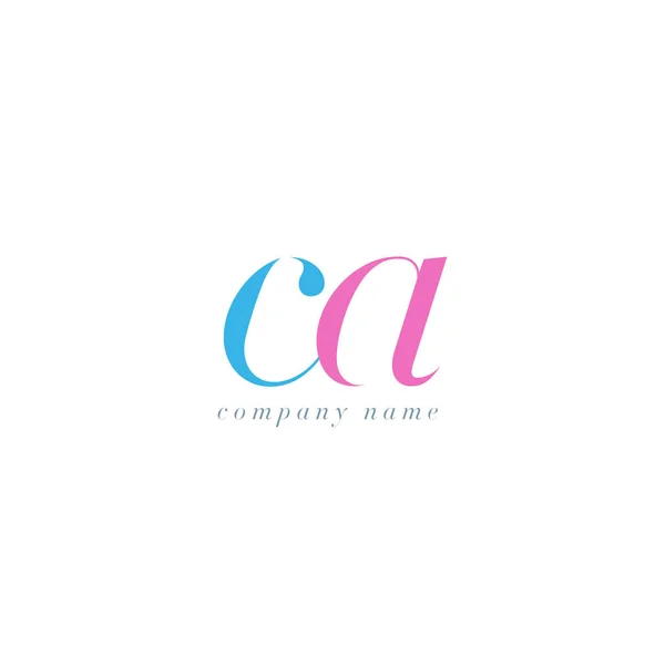 Modelo de logotipo CA Letters —  Vetores de Stock