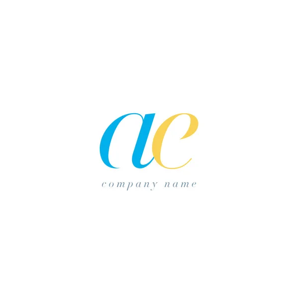 AE Letters Logo plantilla — Vector de stock