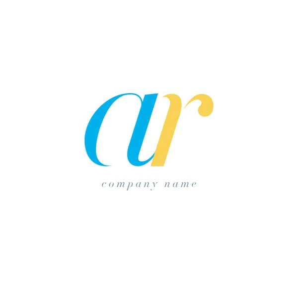 AR Letters Logo sjabloon — Stockvector