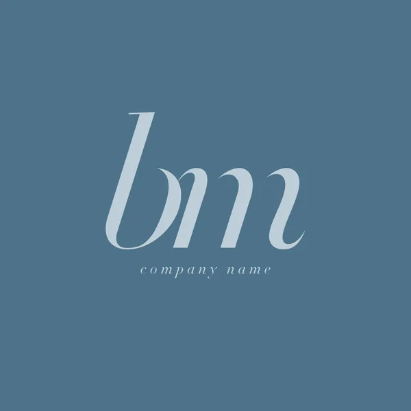 Modelo de logotipo de letras BM —  Vetores de Stock