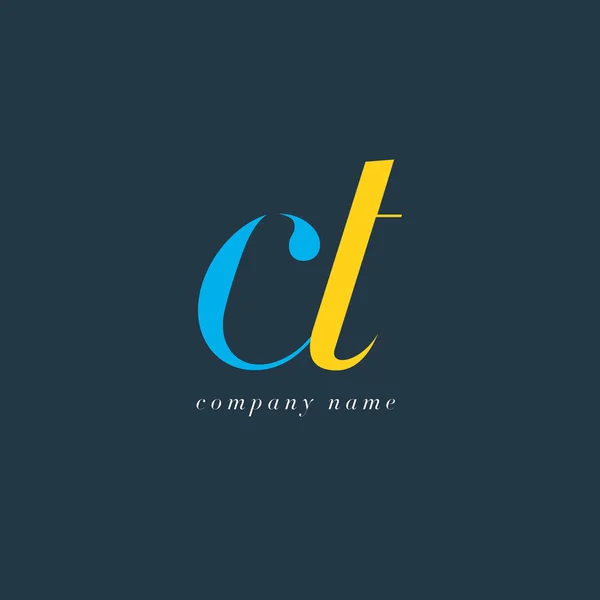 CT Letters Logo sjabloon — Stockvector