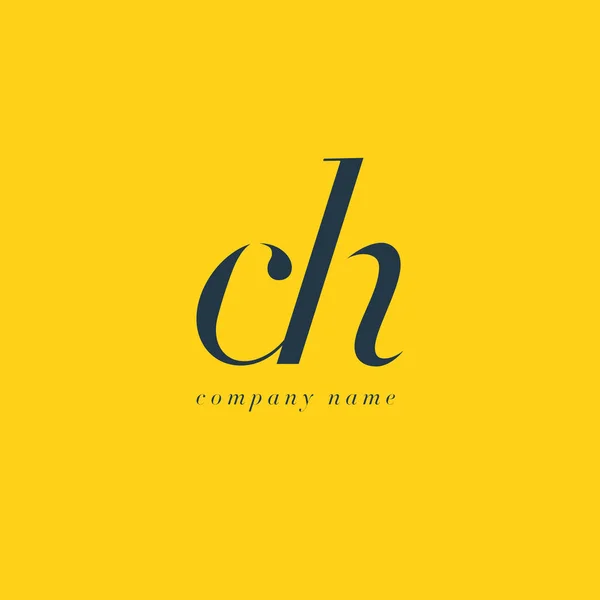 CH Letters Logo template — Stock Vector