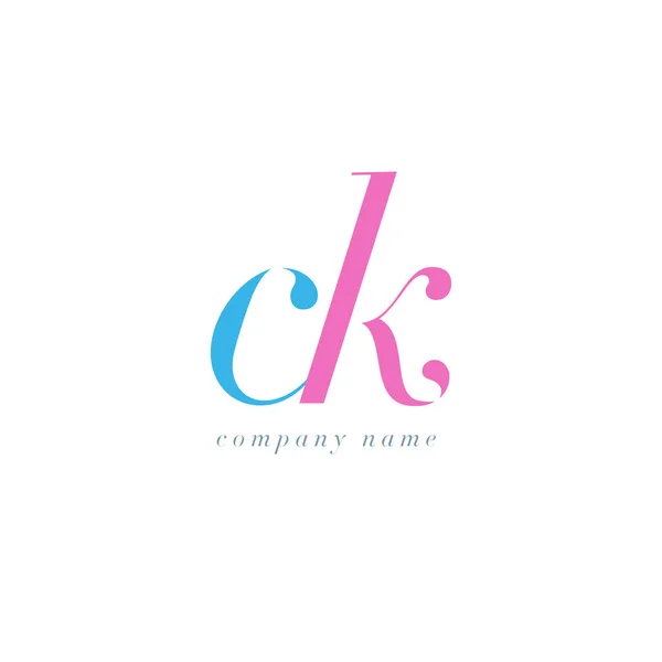 Plantilla del logotipo de CK Letters — Archivo Imágenes Vectoriales
