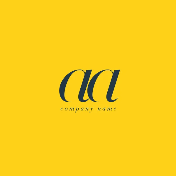Шаблон логотипу літер AA — стоковий вектор